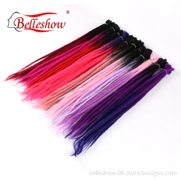 Hot sell wholesale 20inch soft dreadlock braids handmade  crochet dreadlocks rbuy synthetic dreadlocks